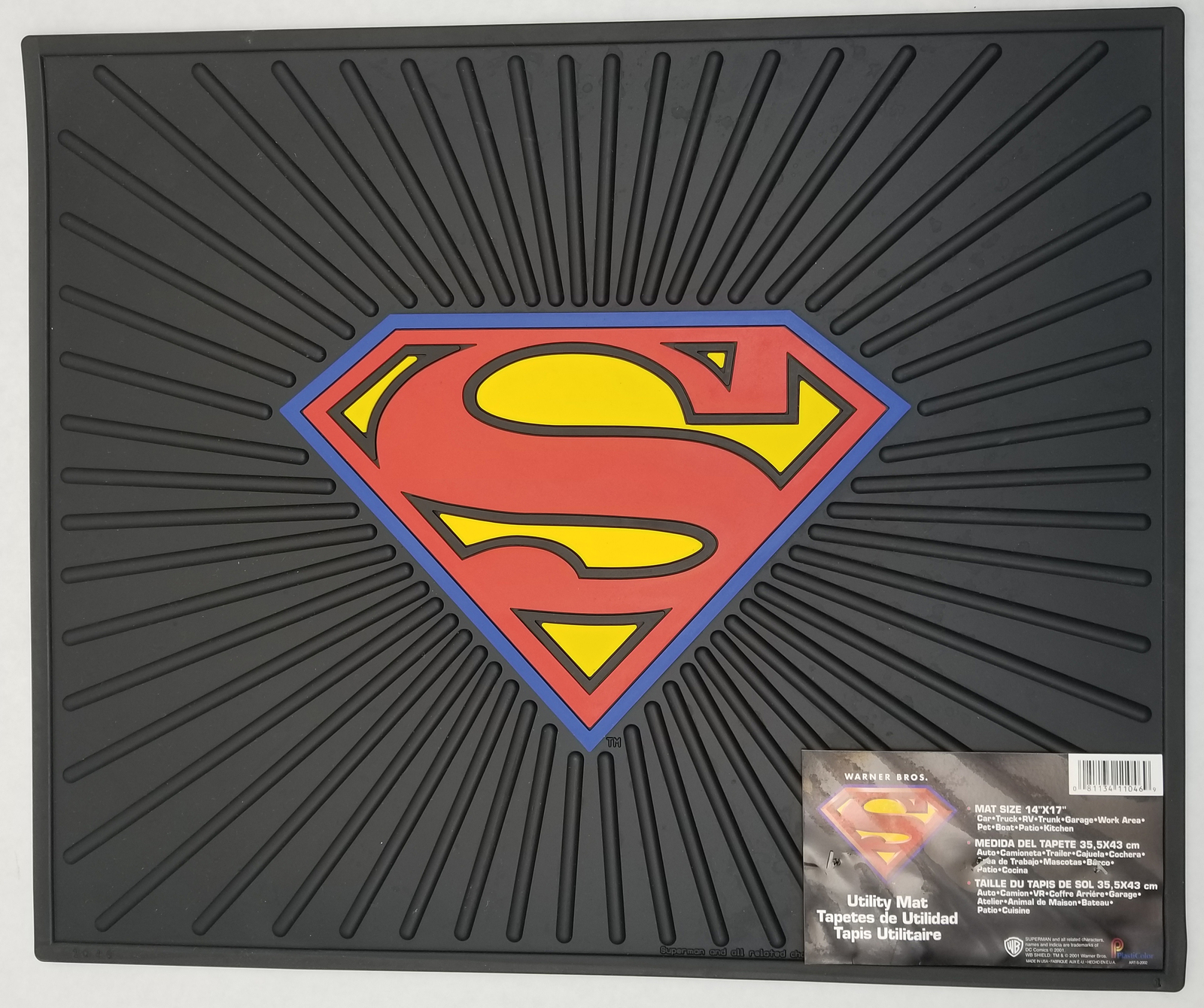 Barjan 241046 Barjan – 0241046 Superman Logo Rubber Mat