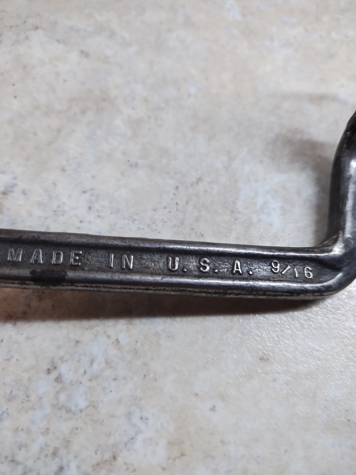 Rare Vintage Offset Angled Box Wrench 1/2″ X 9/16″ USA