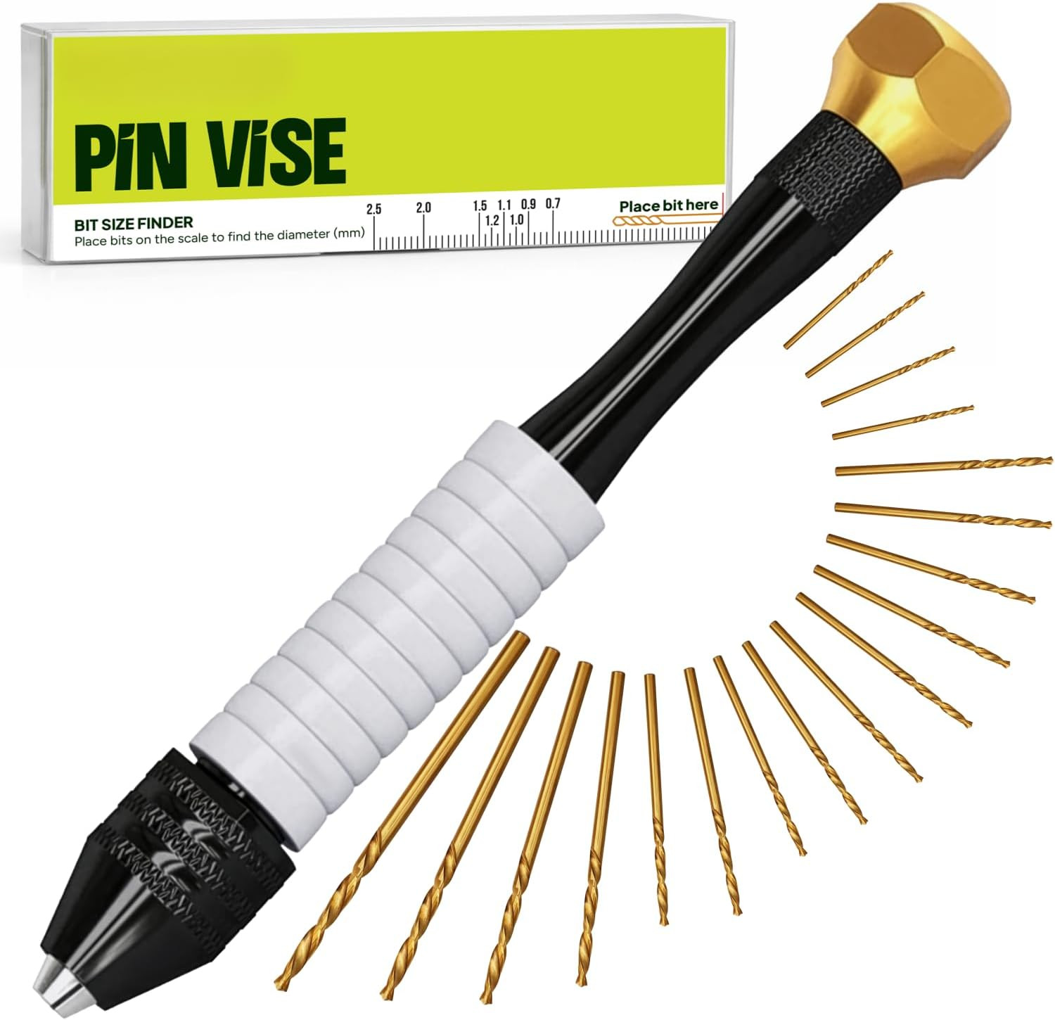 CRAFT911 Pin Vise Hand Drill Manual – Jewelry W/Micro Drill Bits (0.8Mm-2.5Mm) –