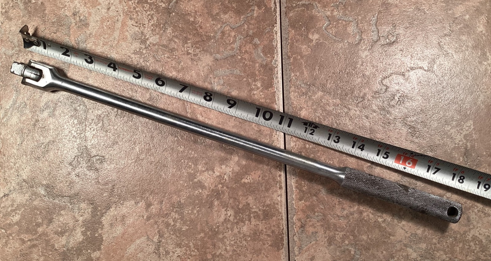 Vintage Proto Breaker Bar 5468 SAE 1/2″ Drive 18″ Long Chrome Knurled Handle USA