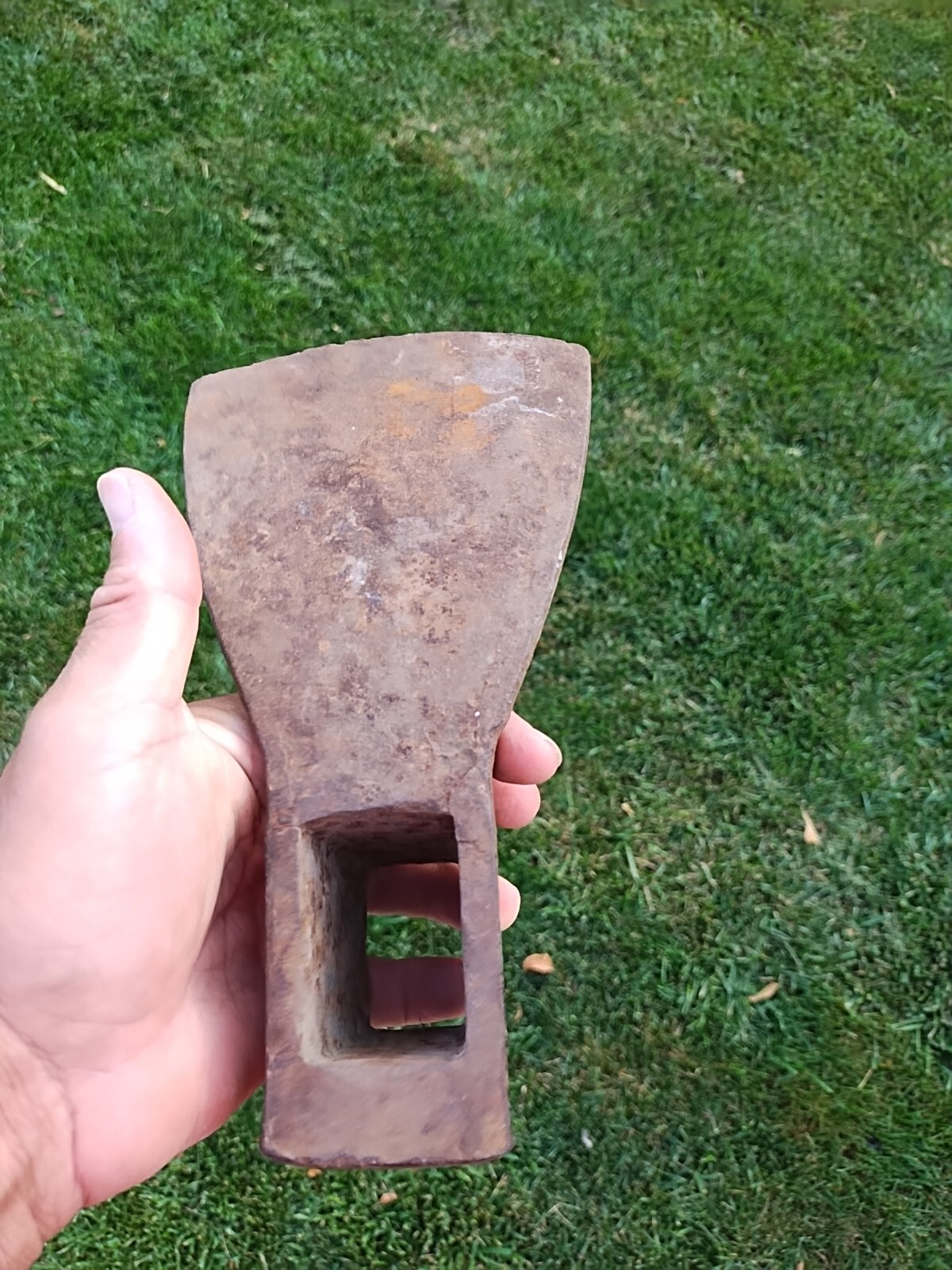 Antique Primitive Hewing Hubbard Railroad Adze Axe Head H Shield Brand 4.5 lbs