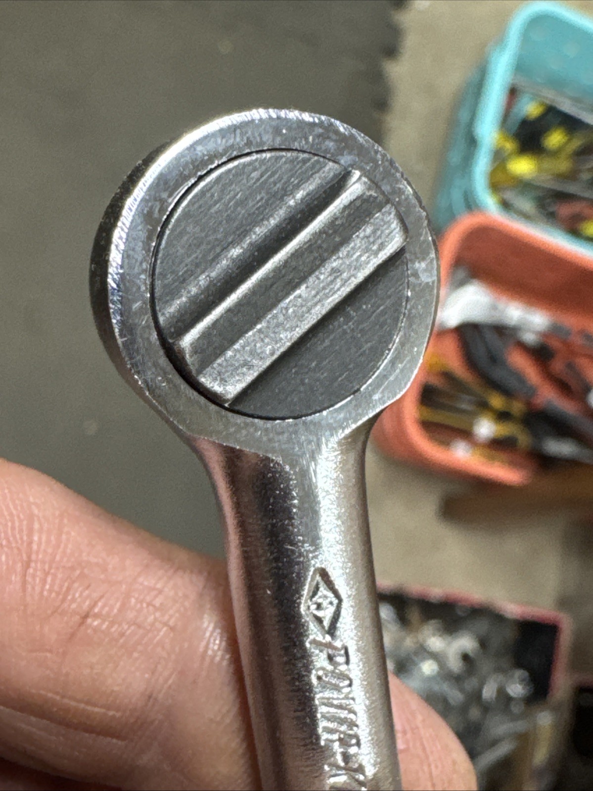 Vintage Powr-Kraft 1/4″ inch Drive Ratchet w/ Knurled Handle 4.5″ 84W4758 USA