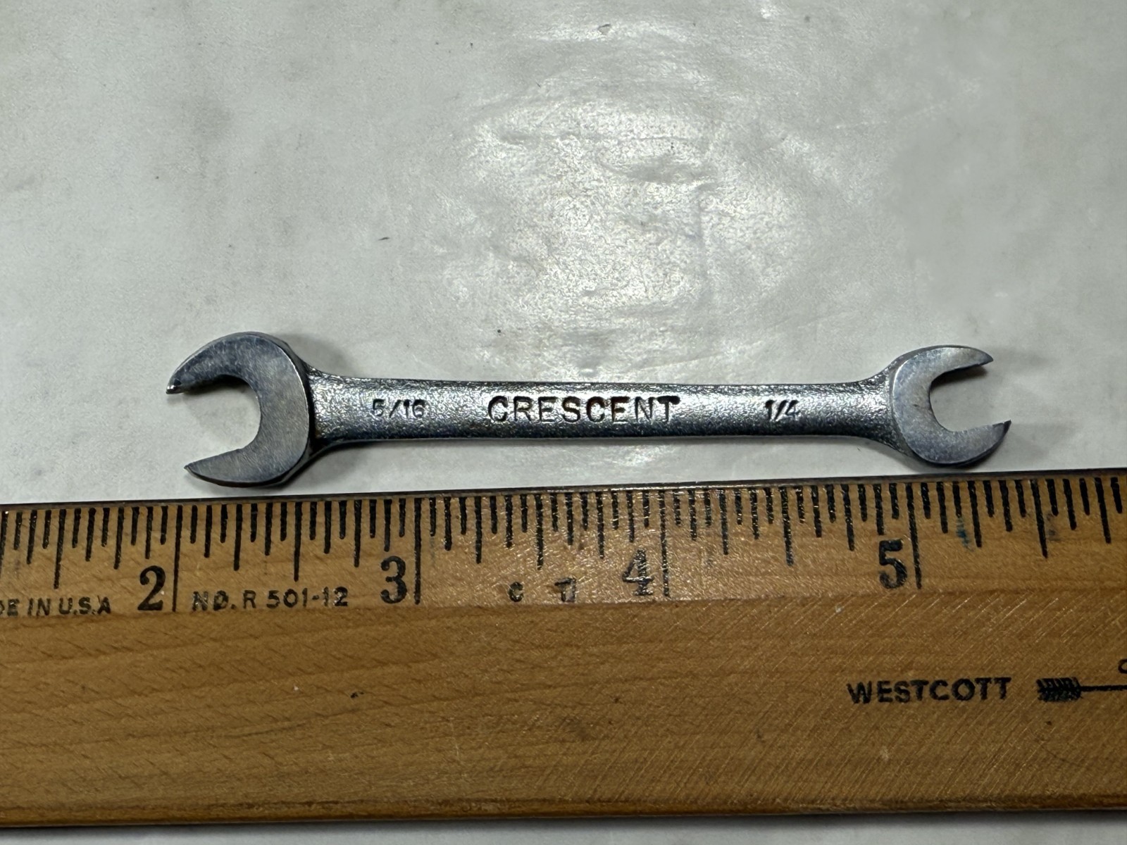 Vintage CRESCENT C1020 Double Open End Wrench 1/4″ & 5/16″