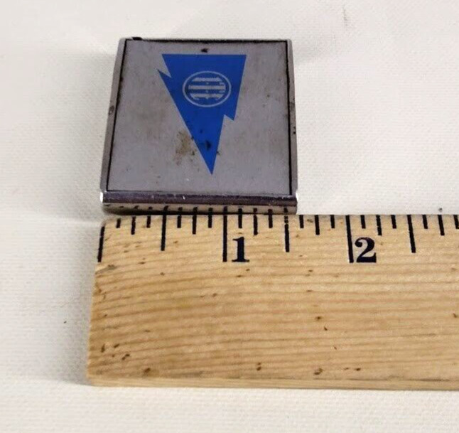 Vtg Advertising Tape Measure All Metal Measuring Tape Barlow ITE Made In USA