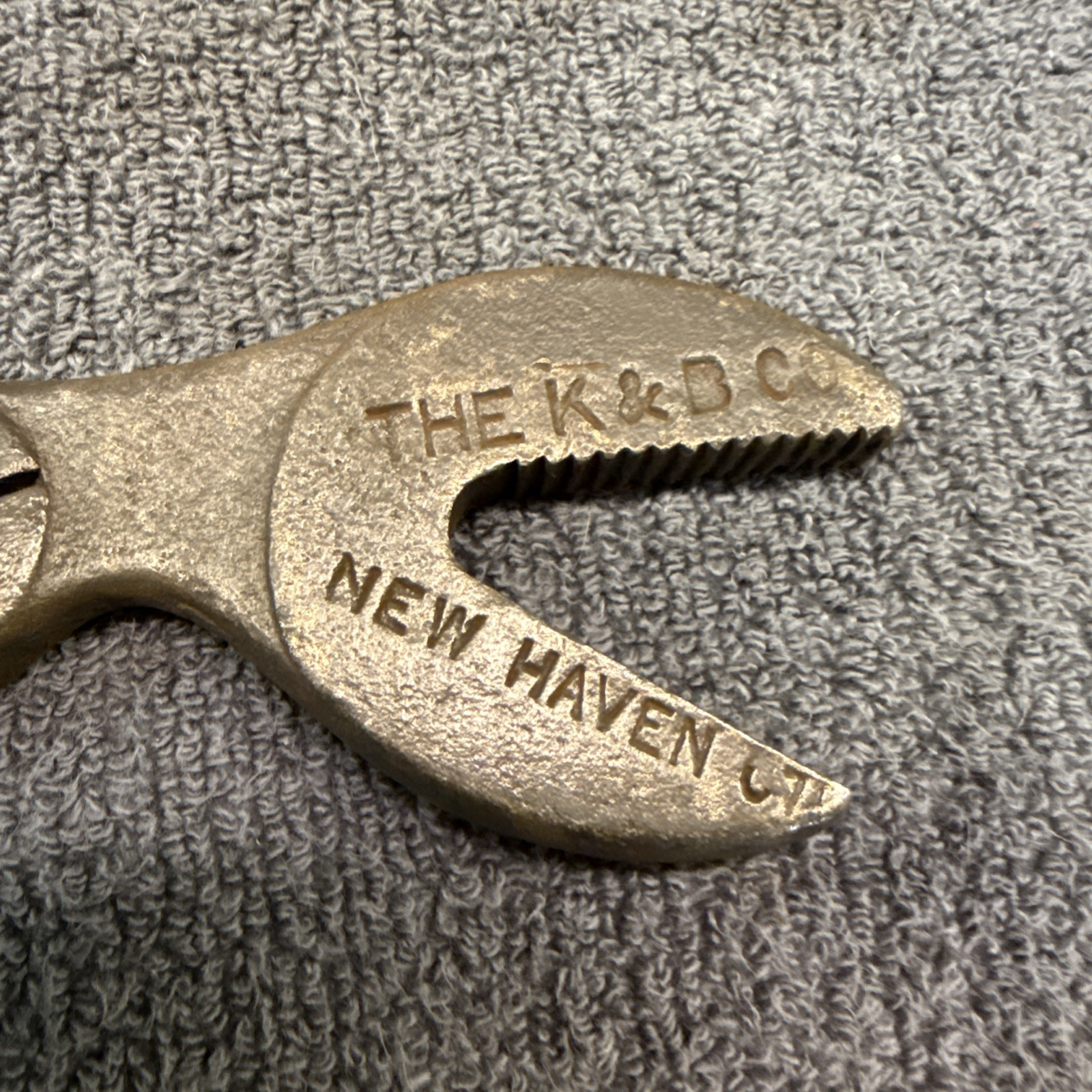 Vintage Saxon Double Alligator Wrench The K & B Co, New Haven, Kilborn & Bishop