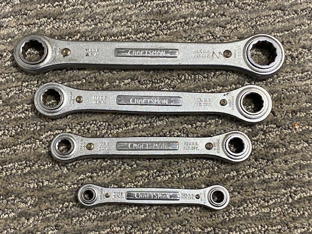 Craftsman Ratchet Double Box End Wrench Set of 4 SAE 1/4″ to 3/4″