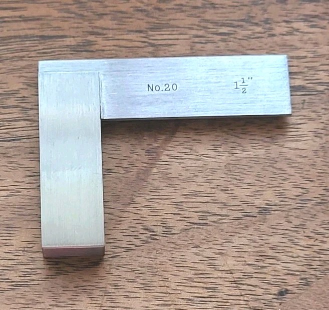 Starrett No. 20 Square 1 1/2″ w/Box Machinist Tool USA
