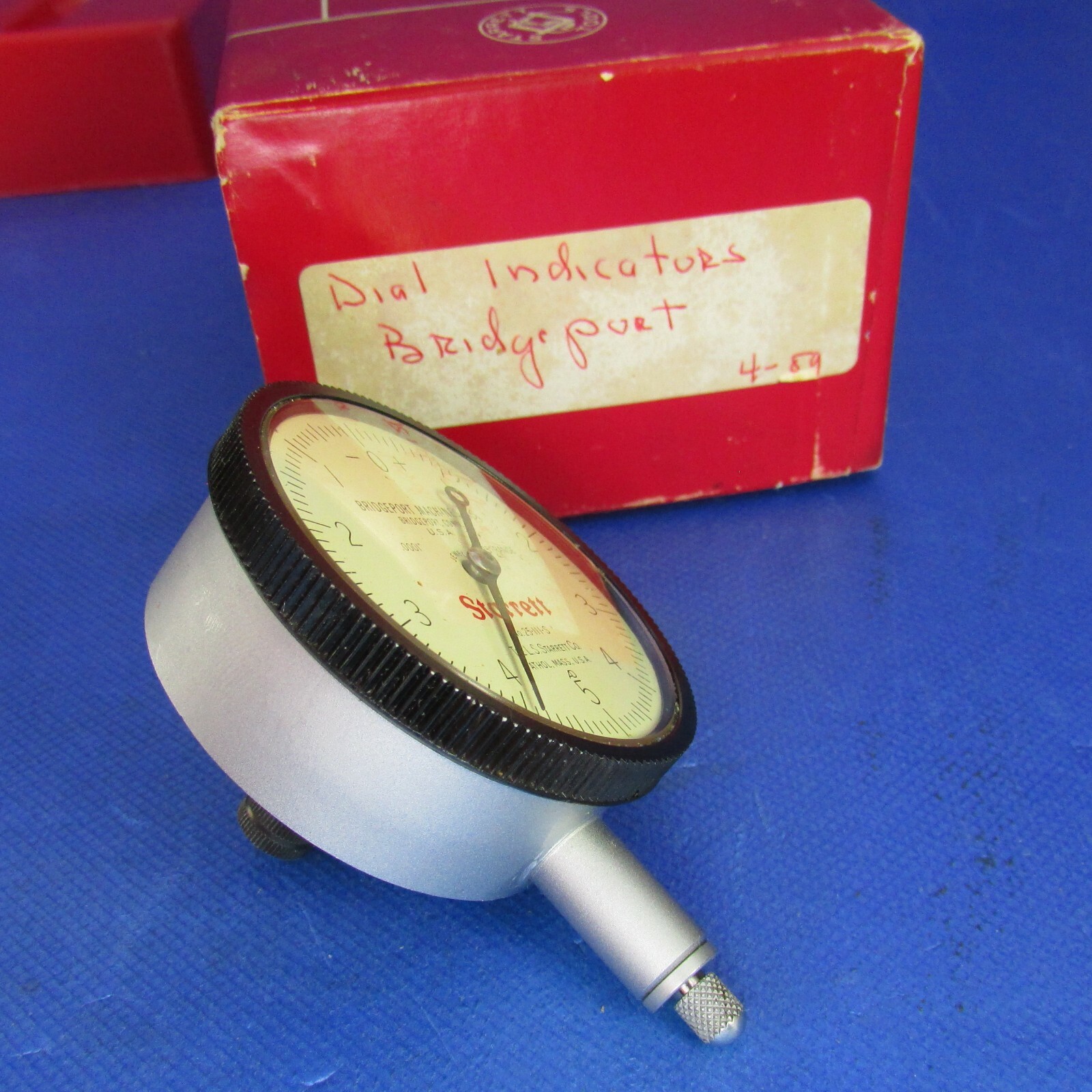vintage STARRETT 25-111S BRIDGPORT Dial Indicator excellent original🎯 Machinist