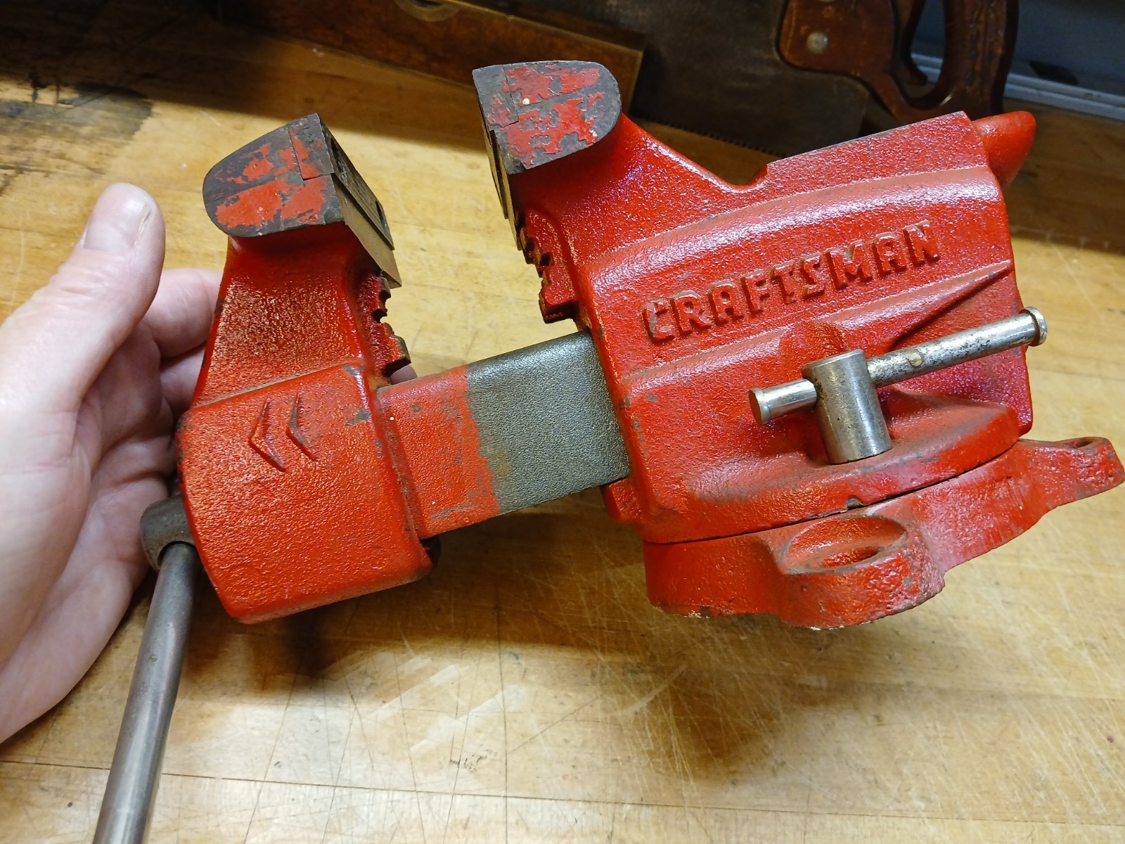 Vintage Craftsman 391-5180 Swivel Base Bench Vice EXCELLENT Preowned Condition!!