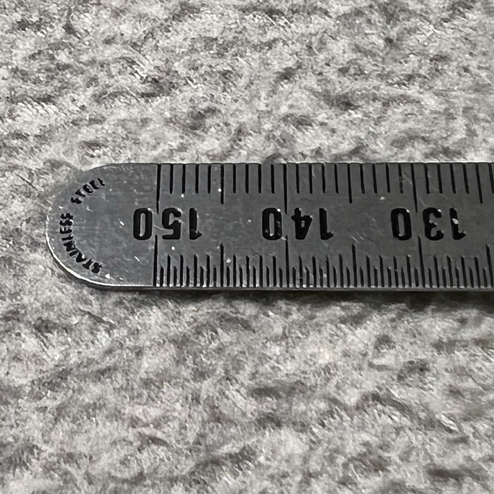 VTG General Metric Stainless Steel Pocket Ruler 6″ Flexible USA Tool, 1/2 & 1 mm