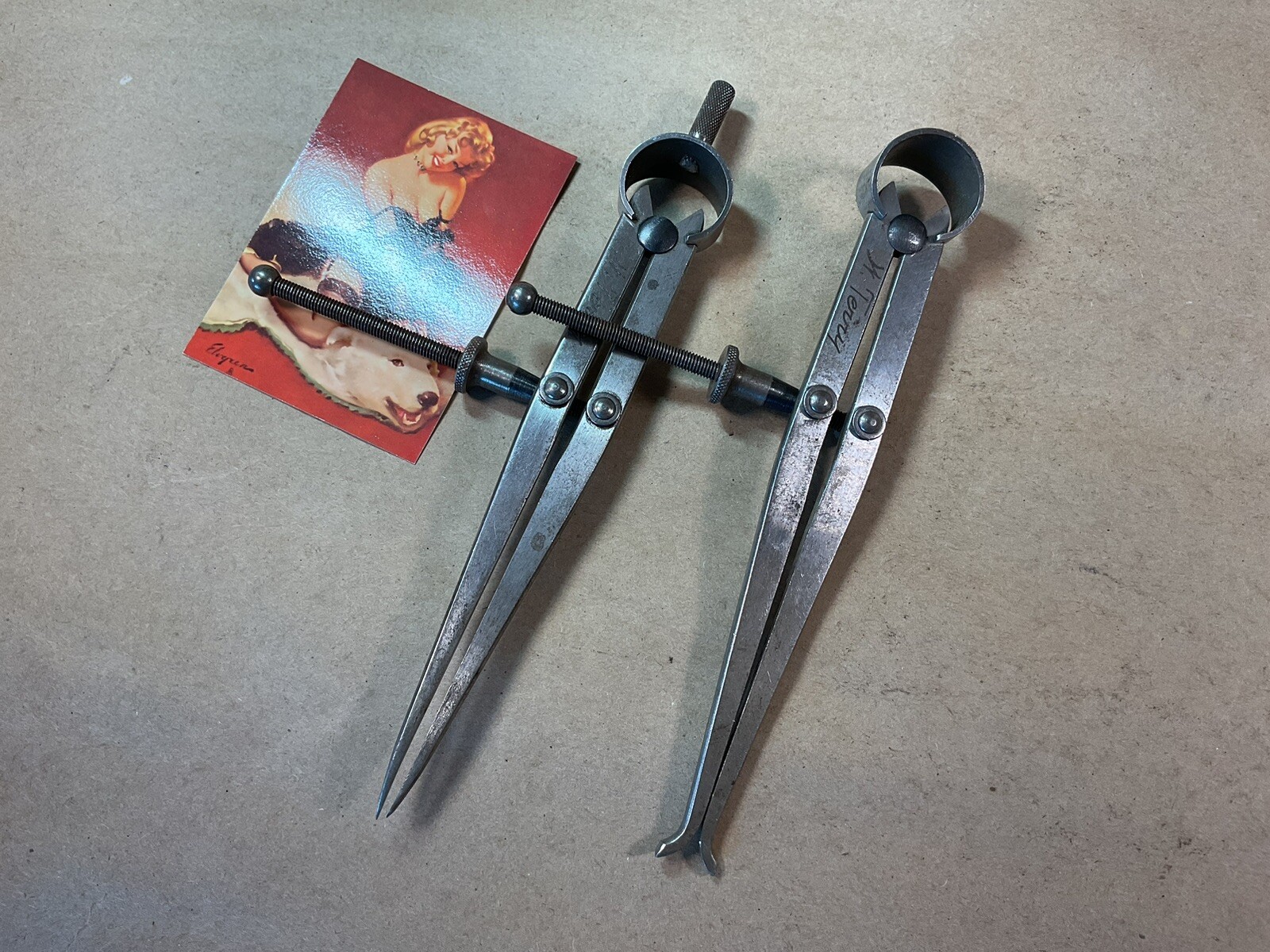 Craftsman Flat Leg Inside Caliper & Divider Tool Lot – Vintage Machinist Layout