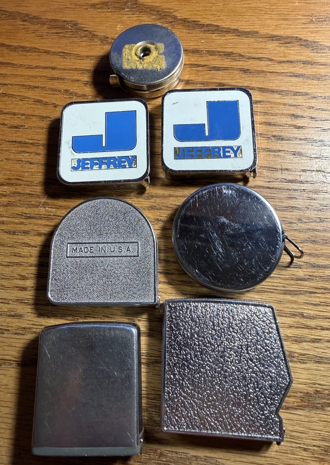 Vintage Original Advertising Tape Measures Lot of 7 Lufkin, Barlow, Zippo