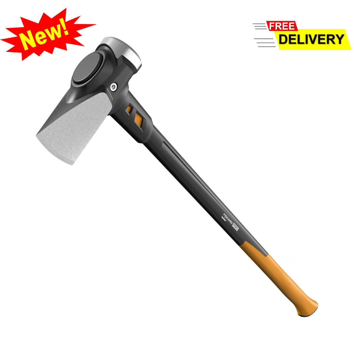8LB Splitting Maul 36″ Forged Steel Blade Shock-Absorbing Wood Splitter Axe Tool