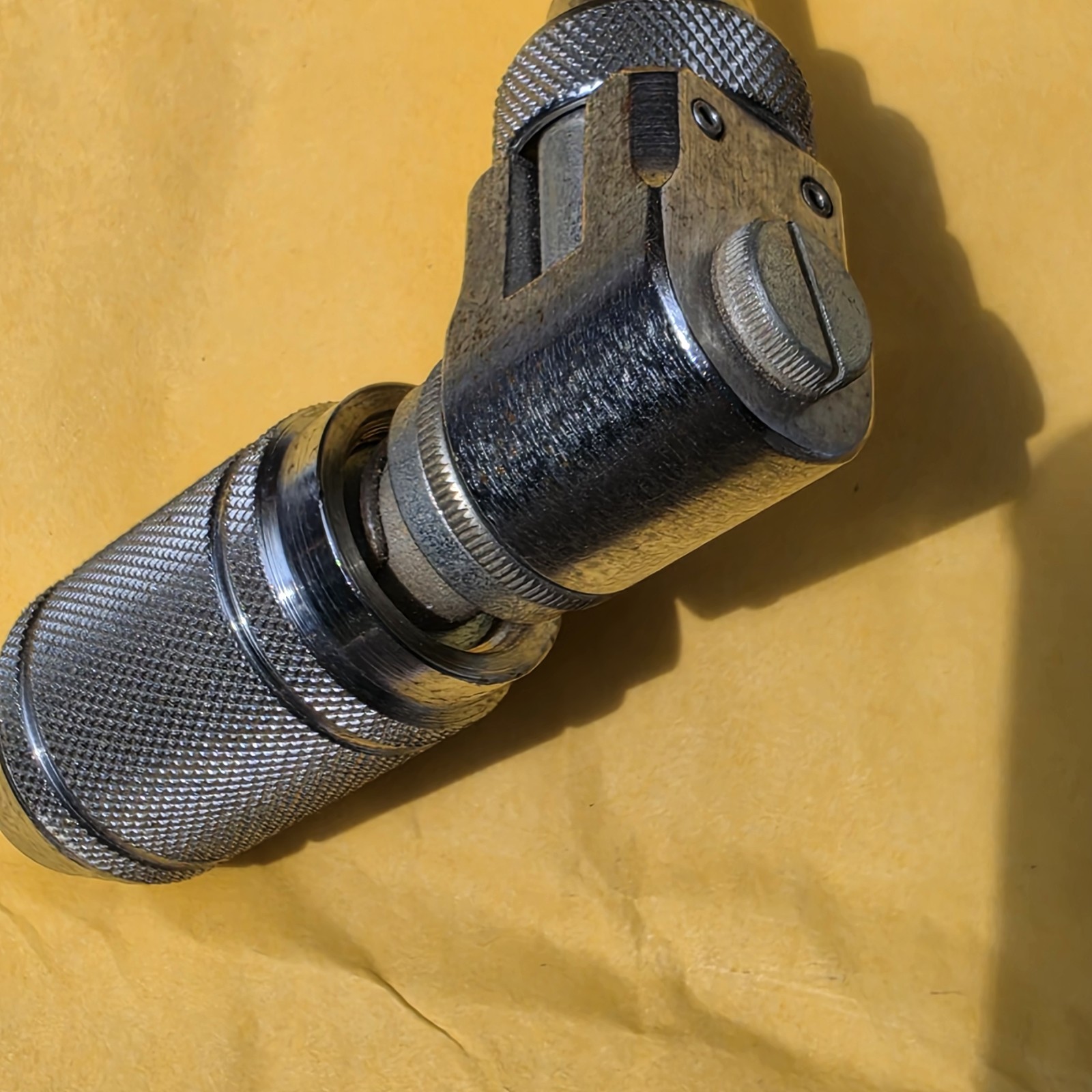 Vintage STANLEY Tools 02-743 Bit Brace Drill No. 73-12 Black Handle England-UK.