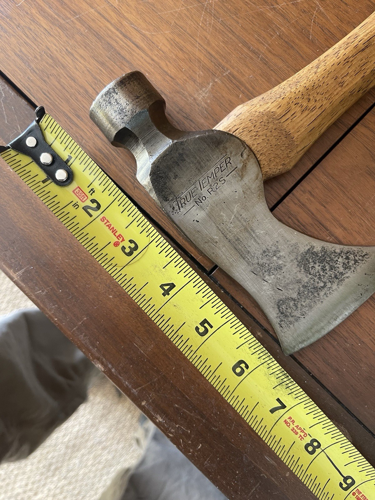 Vintage Re-Shaped True Temper R2-S Carpenters Hatchet Axe Tomahawk Reworked