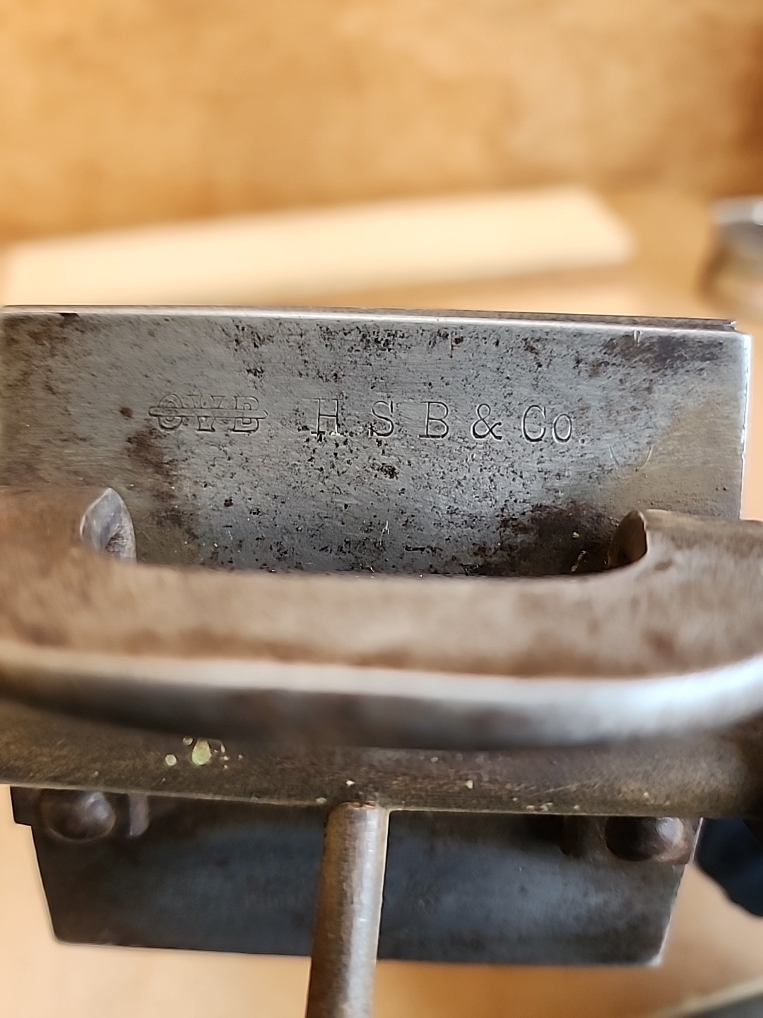 Vintage HSB & Co OVB Adjustable Woodworking Scraper Tool *Our Very Best*
