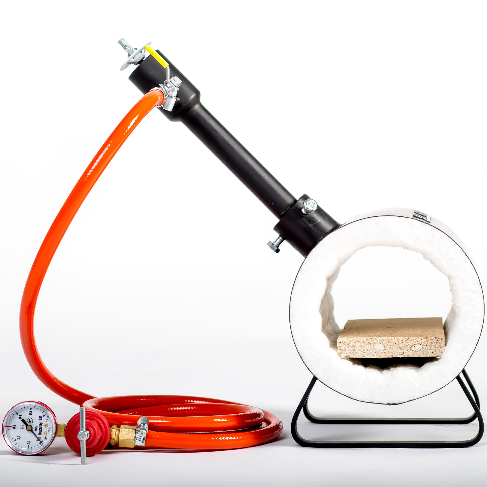 Gas Propane Forge DFS DEVIL-FORGE Farrier Burner Furnace Kiln +Tongs USA (NEW)