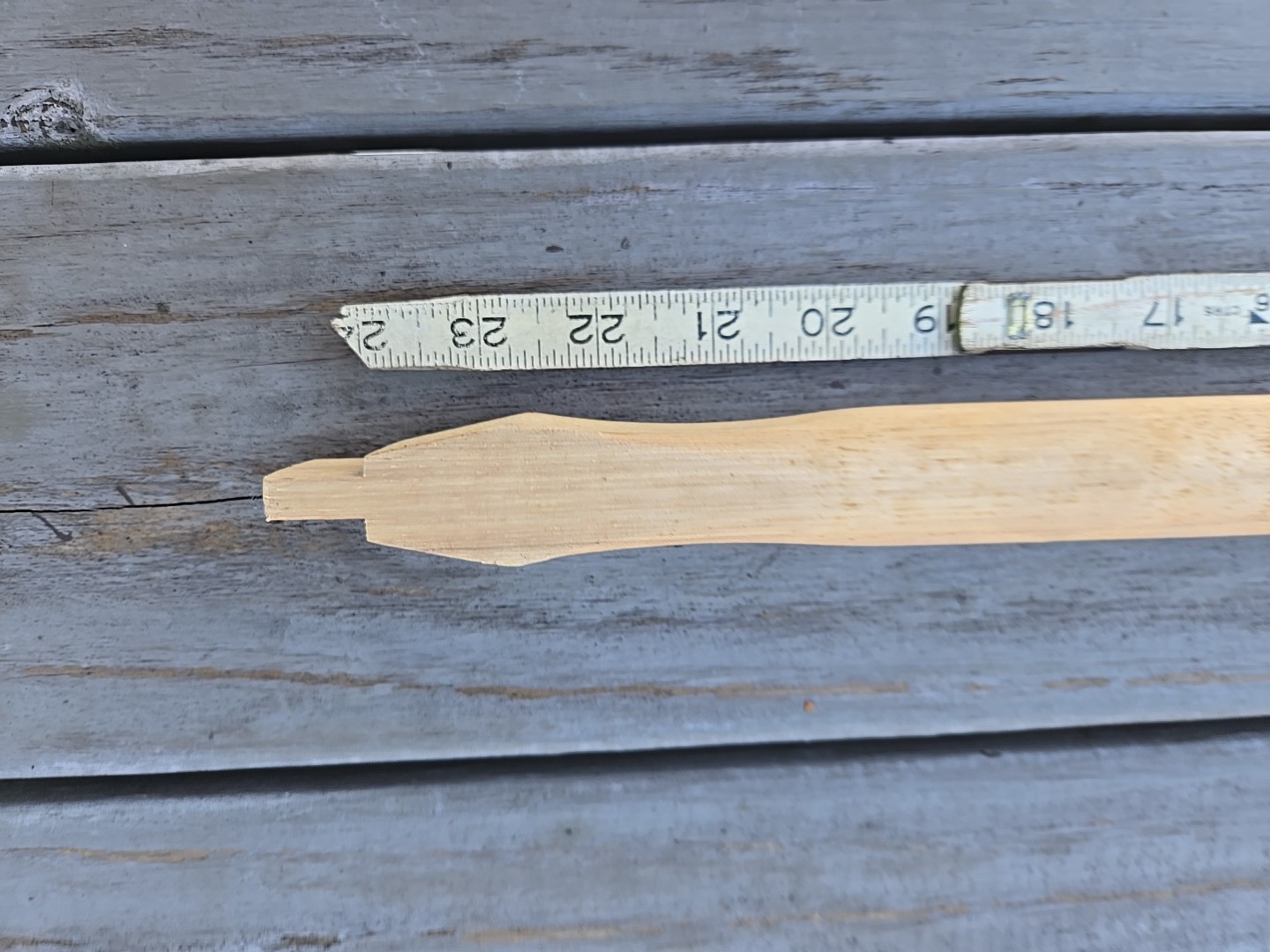 LQQK-COOL FIND-Model T Ford Wooden Carriage Spoke-New Old Stock- Axe Handle?Pics