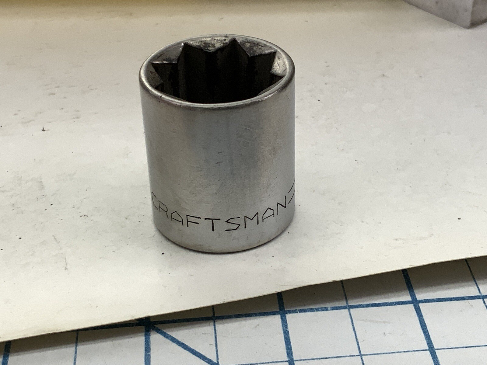 Craftsman =v= Series, 1/2 drive 8pt socket, size 3/4in., USA –