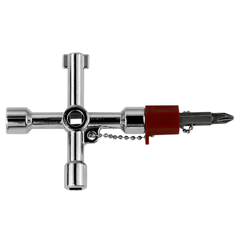 5 in 1 Cross Switch Key Wrench with Accessories Universal Square Triangle Train