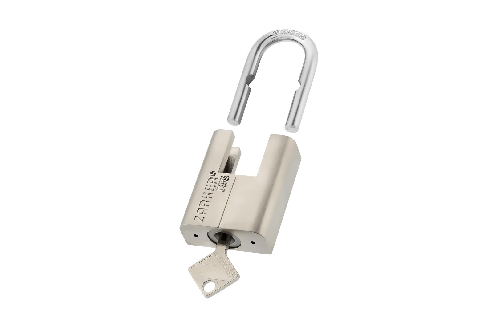 J45S keyed Alike Padlocks, Heavy Duty Stainless Steel Shackle Lock, 6 Keys, Wate