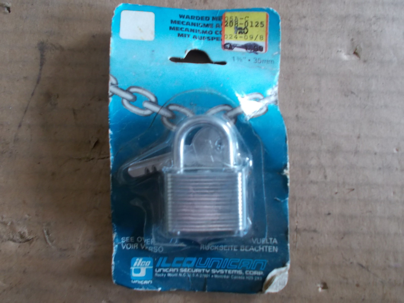 NEW Ilco Unican Lock 1123-22-51 1-3/8″ 35mm Padlock *FREE SHIPPING*