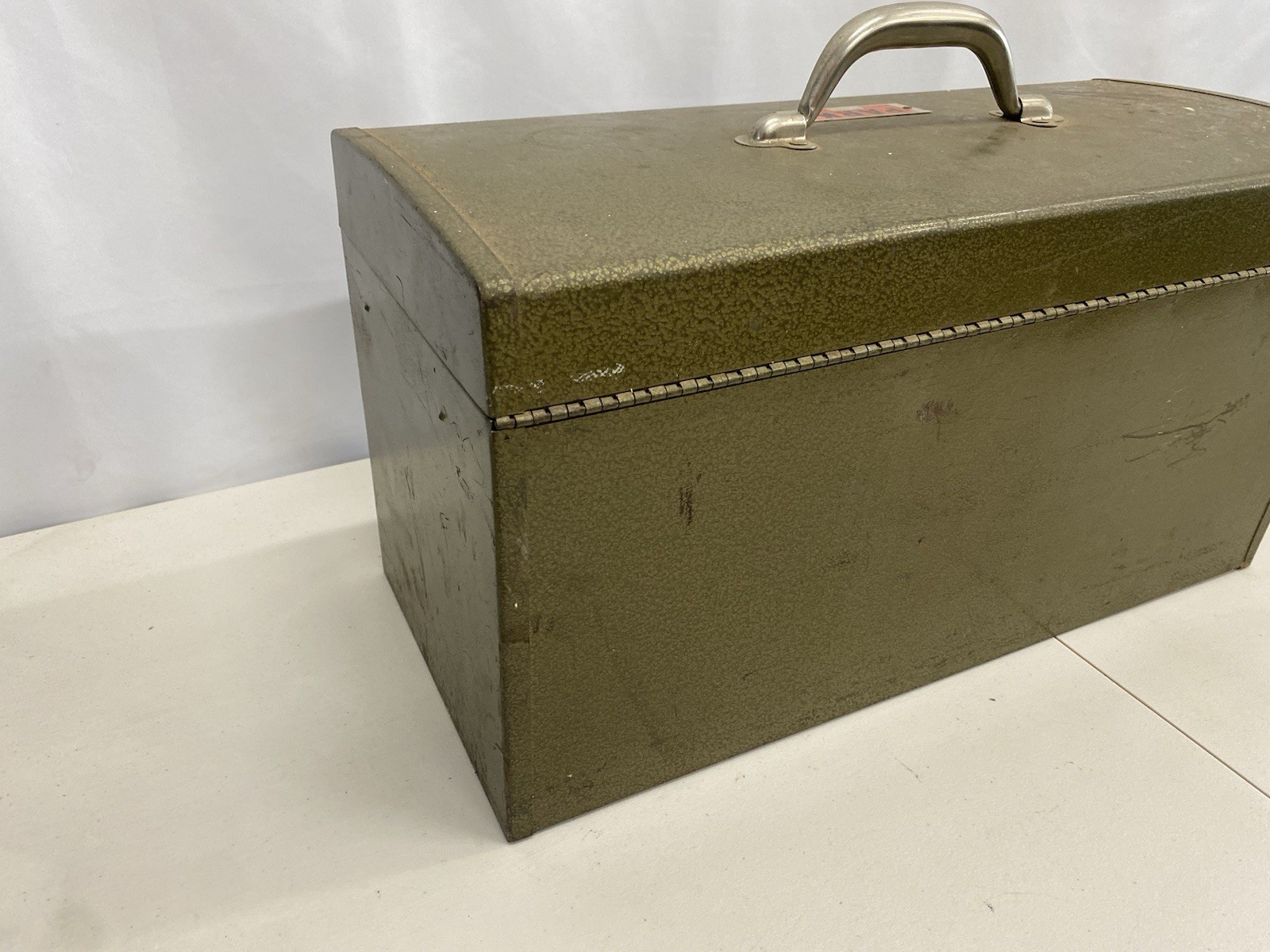 Vintage Park Mfg. Green Metal Portable Tool Box Machinist & Mechanic Model 86666