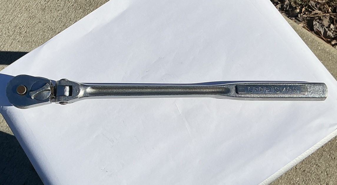 Vintage Craftsman Flex Head 3/8″ Ratchet,Socket Tool,USA,-V-42791