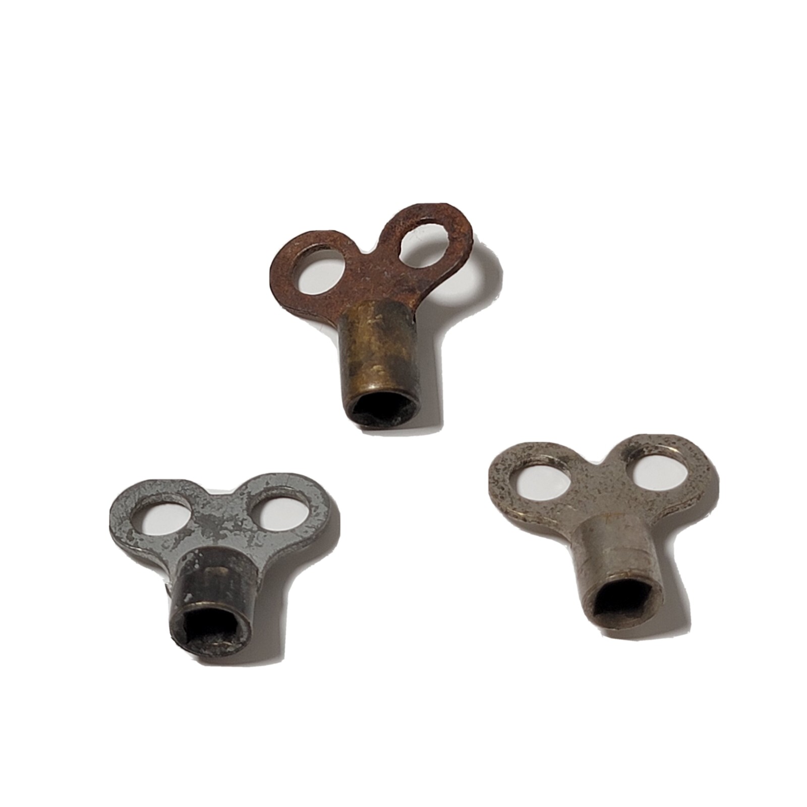 3 Small 4-5mm Square Bit Winding Keys Approx 7/8″ – 1″ Long F Size