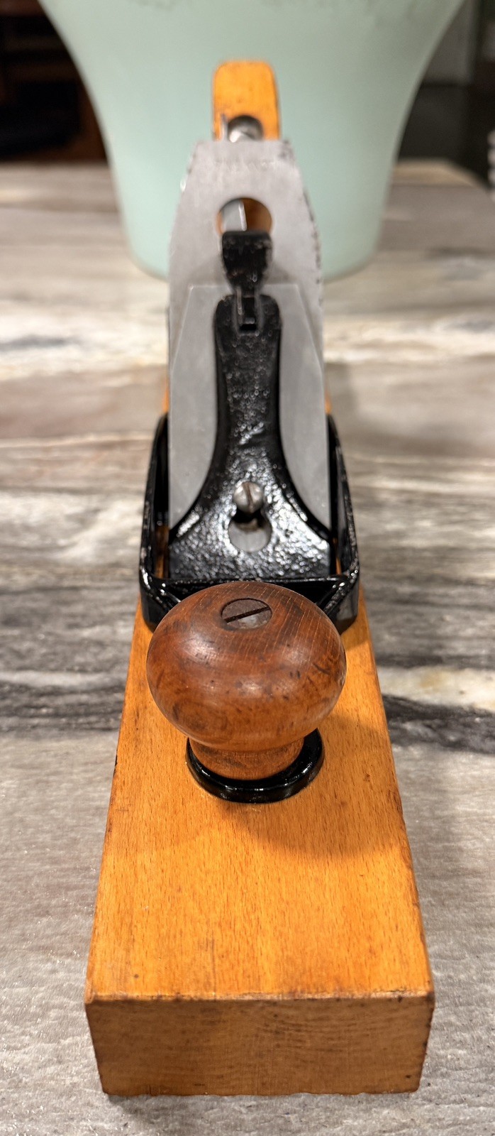 Antique Pine Knot 15” Jack Plane Great Condition Wood & Steel 90+ Years Old