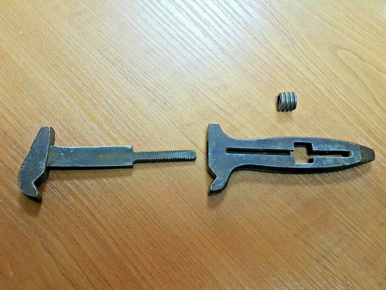 VINTAGE WRENCH ADJUSTABLE FRENCH KEY TOOL METAL SMALL AND HEAVY SOVIET ERA CCCP