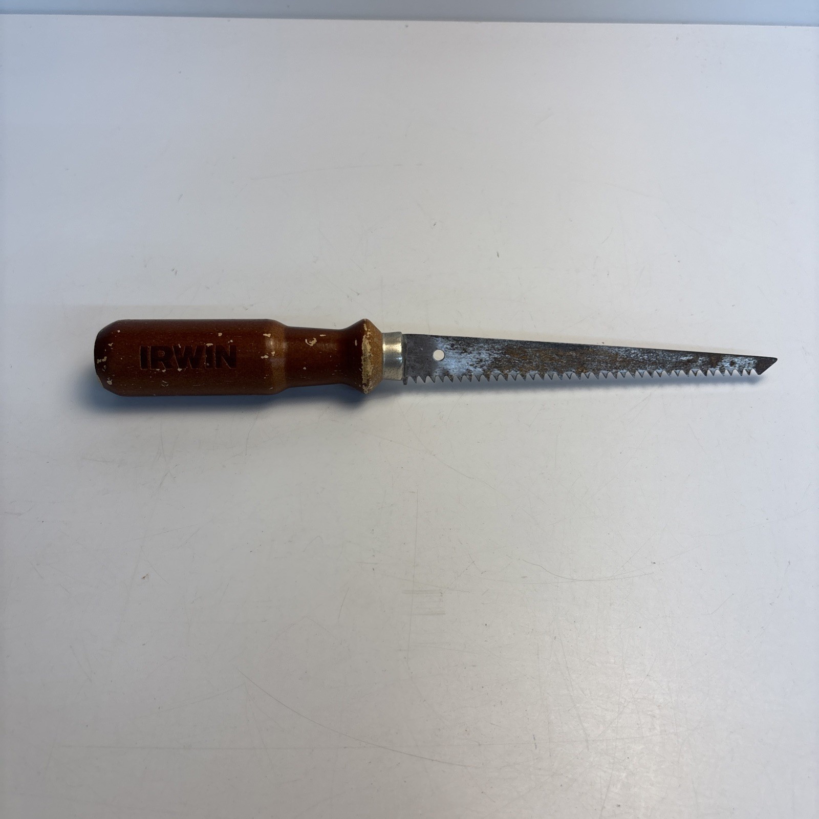 Irwin Keyhole Saw 6.5” Blade Wood Handle 11.5” USA Vintage