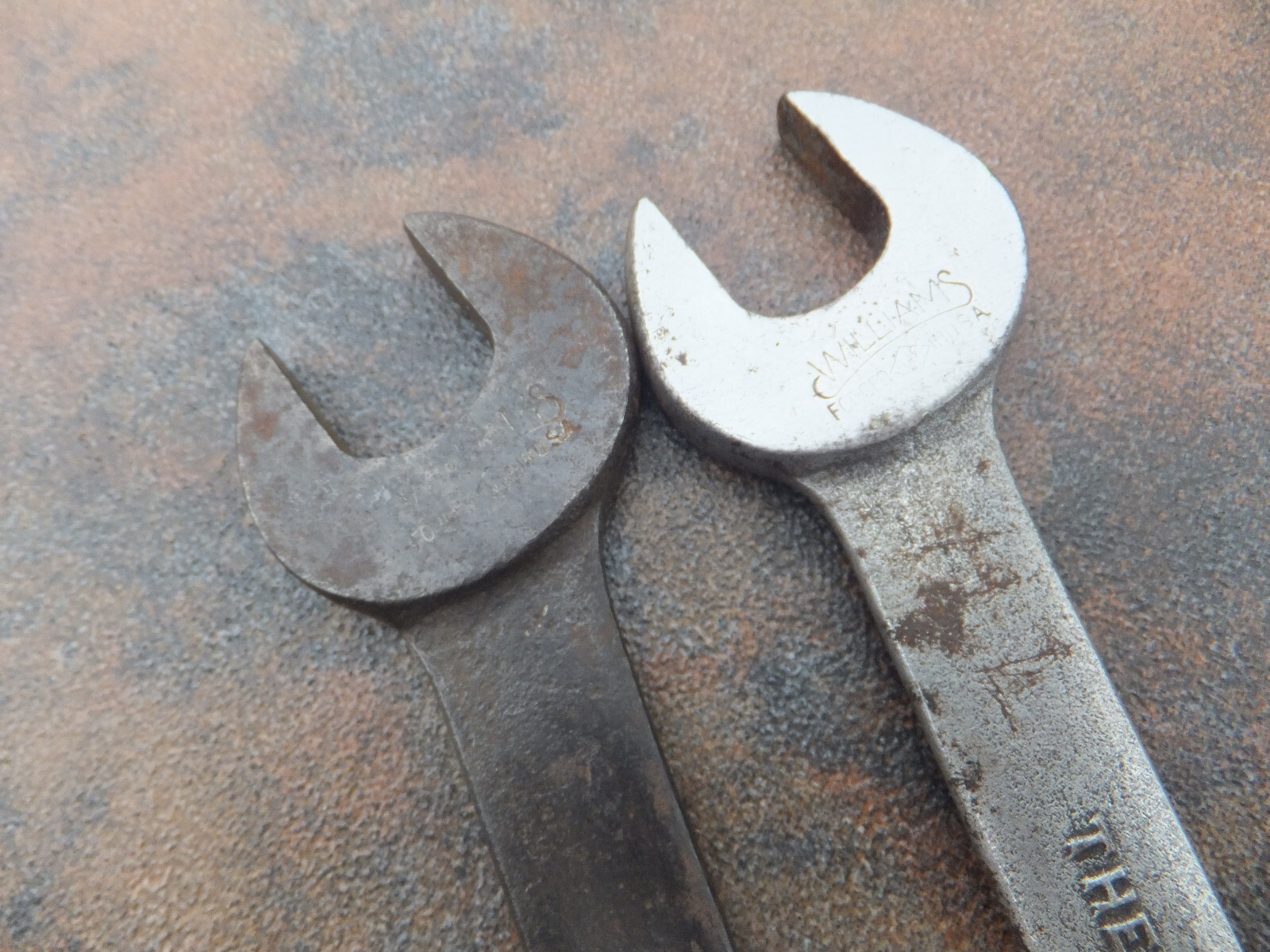 2 Vintage Williams Superrench Open End Wrench 3/4″ & 5/8″ – 7 1/2″ Long, 1729