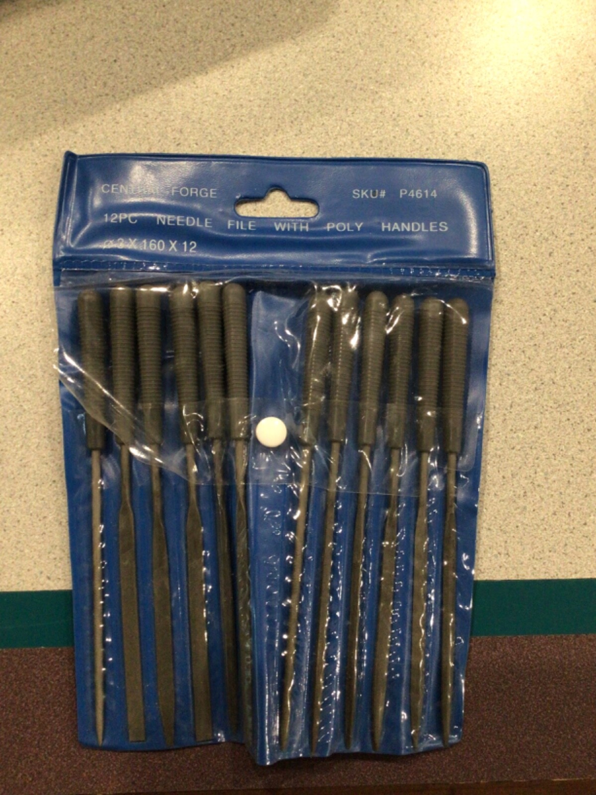 new Central Forge model P4614 12 piece needle file poly handles