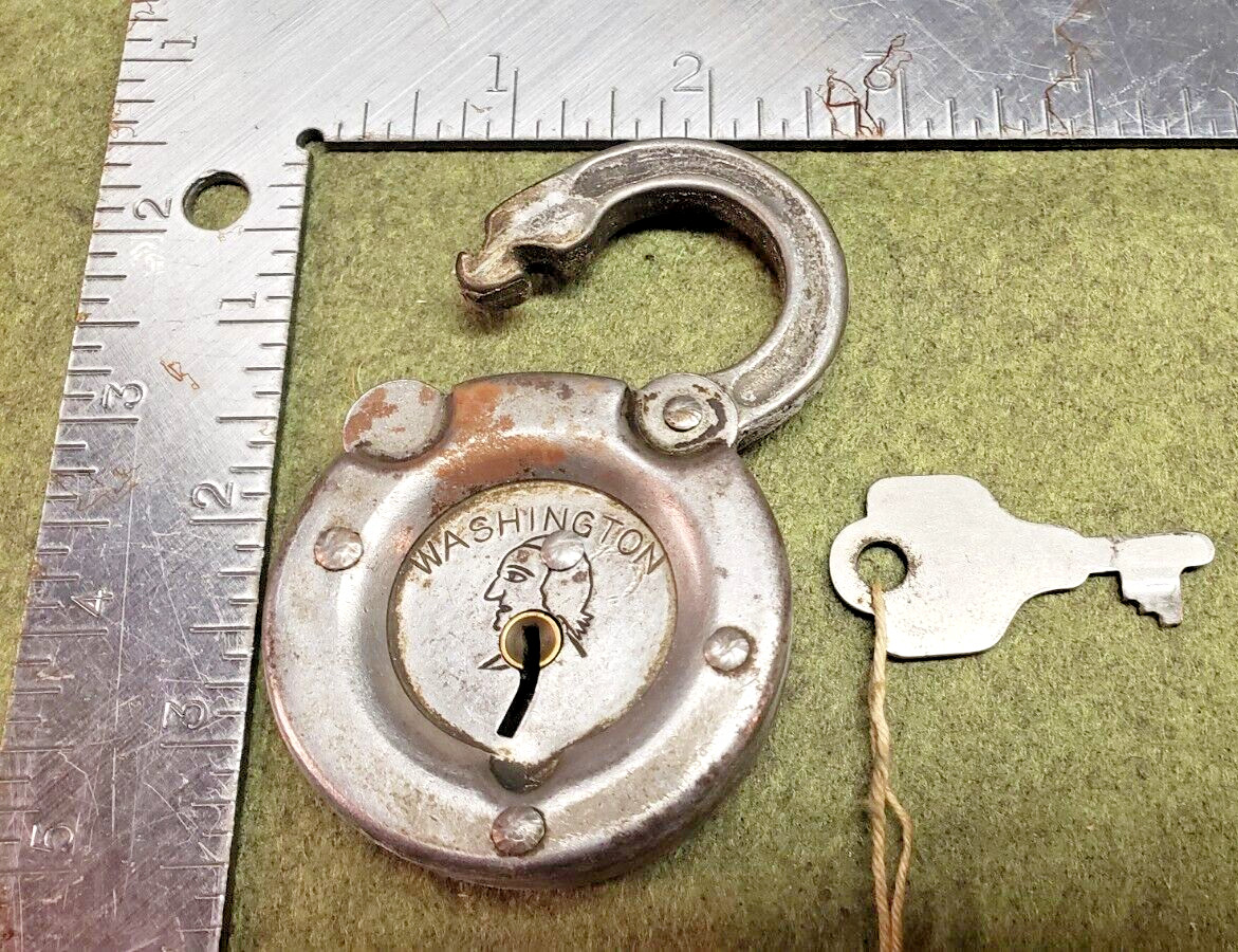 Washington Image Padlock With Working Key