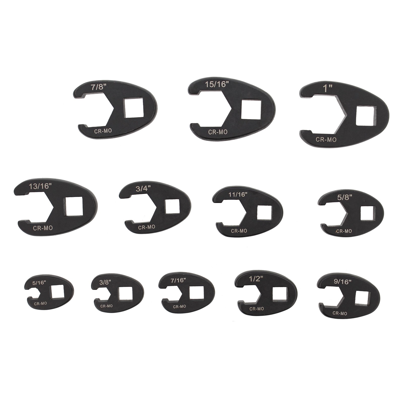 ABN Jumbo Crowfoot Flare Nut Wrench SAE Set, 3/8″ & 1/2″ Drive Ratchet 12 Pieces