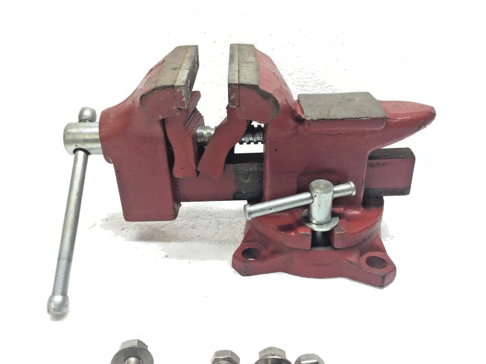 Premier Vise Japan Vintage 3 1/2″ Jaw Pipe Jaw Inserts Anvil Stainless Bolts
