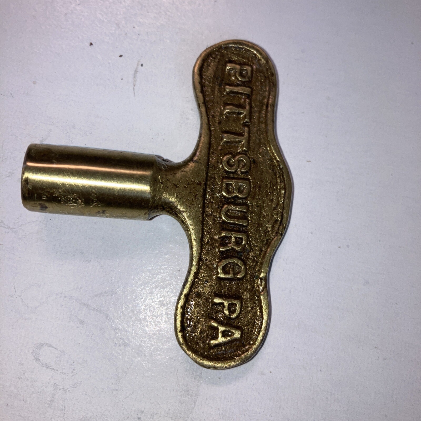 Rare Vintage Brass KEY – PENN INC’T LIGHT CO. PITTSBURGH PA. POWER AND LIGHT?