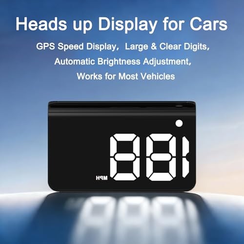 Heads up Display for Cars,Car HUD,Head up Display for Car,Digital GPS K1-White