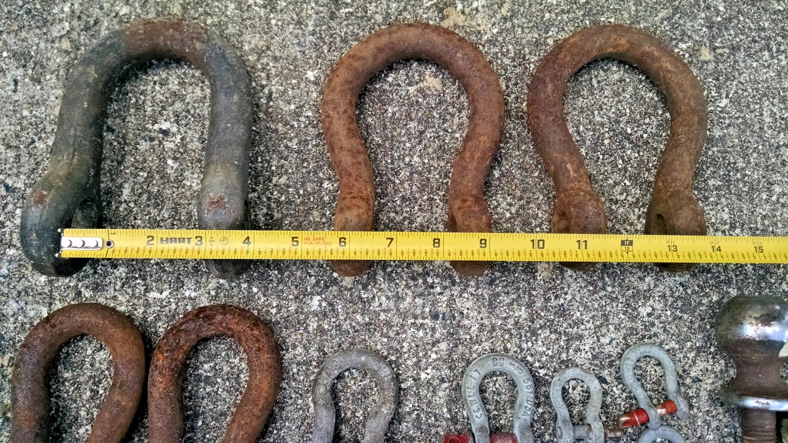 Shackle Clevis Pin Trailer Ball Lot 1 1/2T 7/16 3/8 USA China 1/4 1/2T Putnam