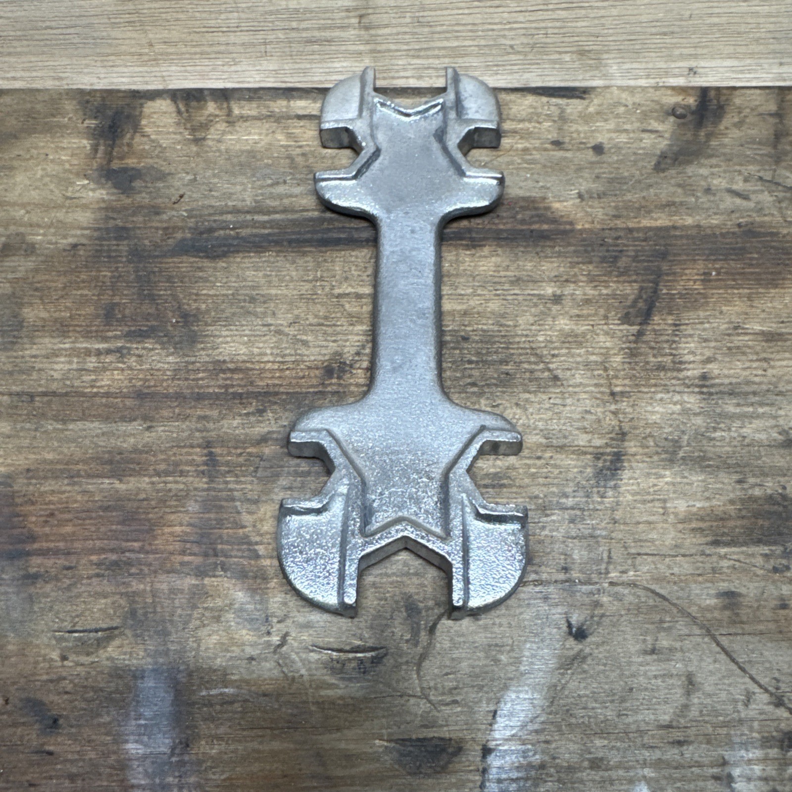 Vintage B. I. G. imperial sizes bicycle type spanner, 6 1/4″ long.