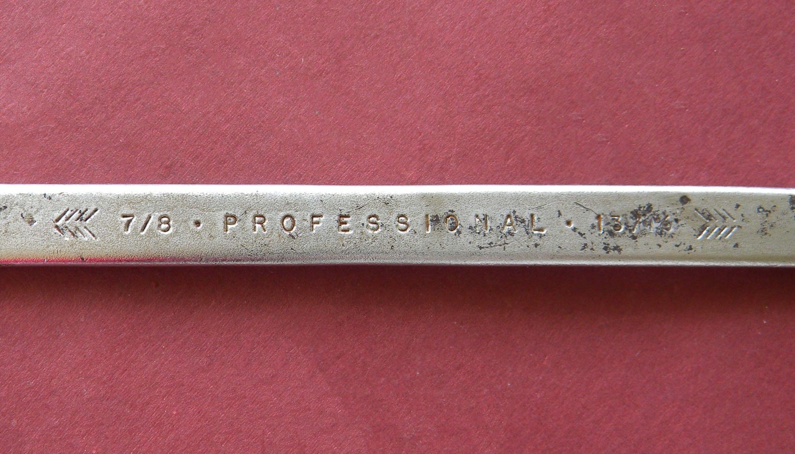 Vtg PROTO Professional Arrow Logo #3440 7/8″ x 13/16″ Open End Wrench, 10″ Long