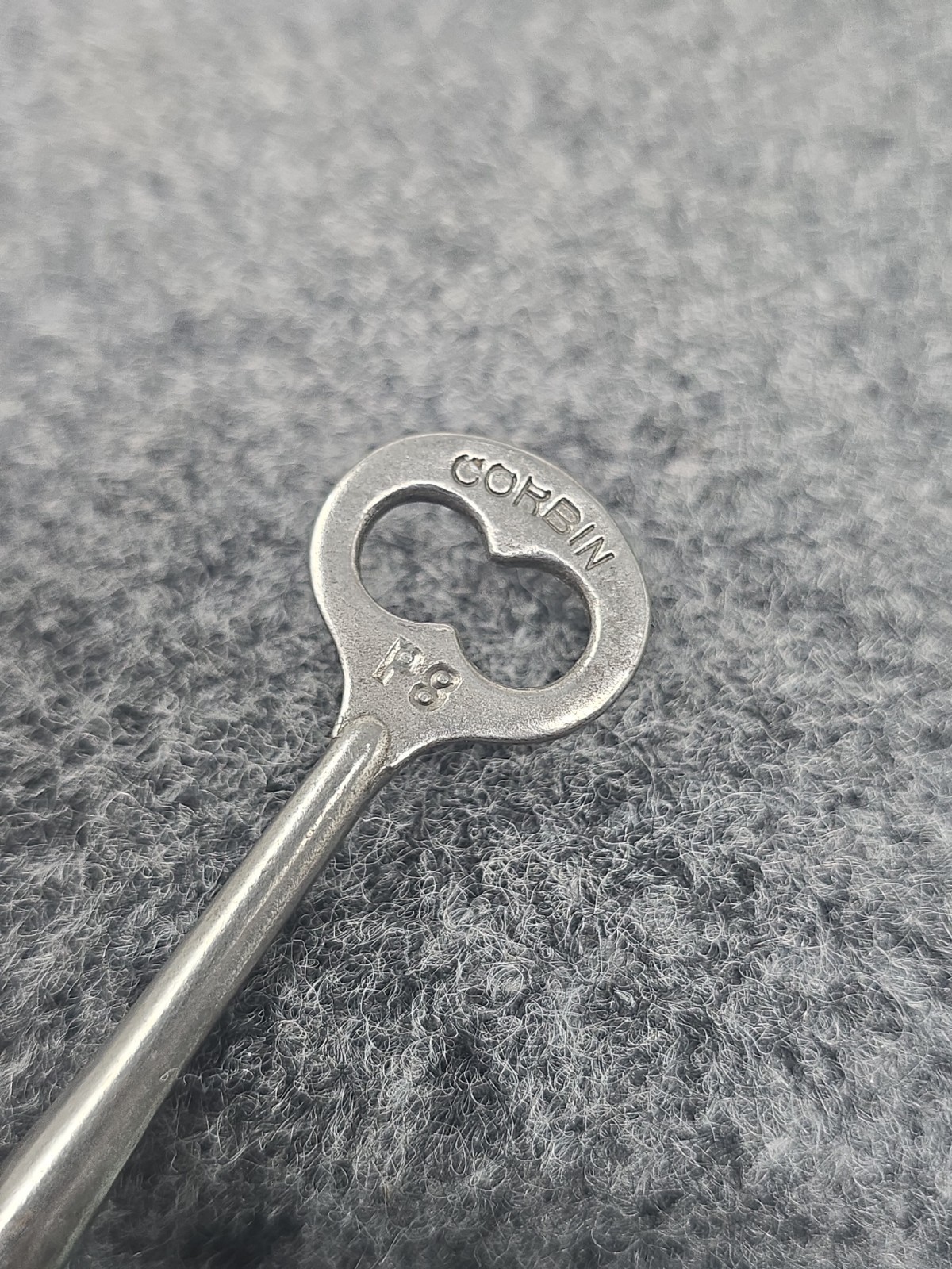 3 Antique Corbin Skeleton Key #P3 Solid Barrel