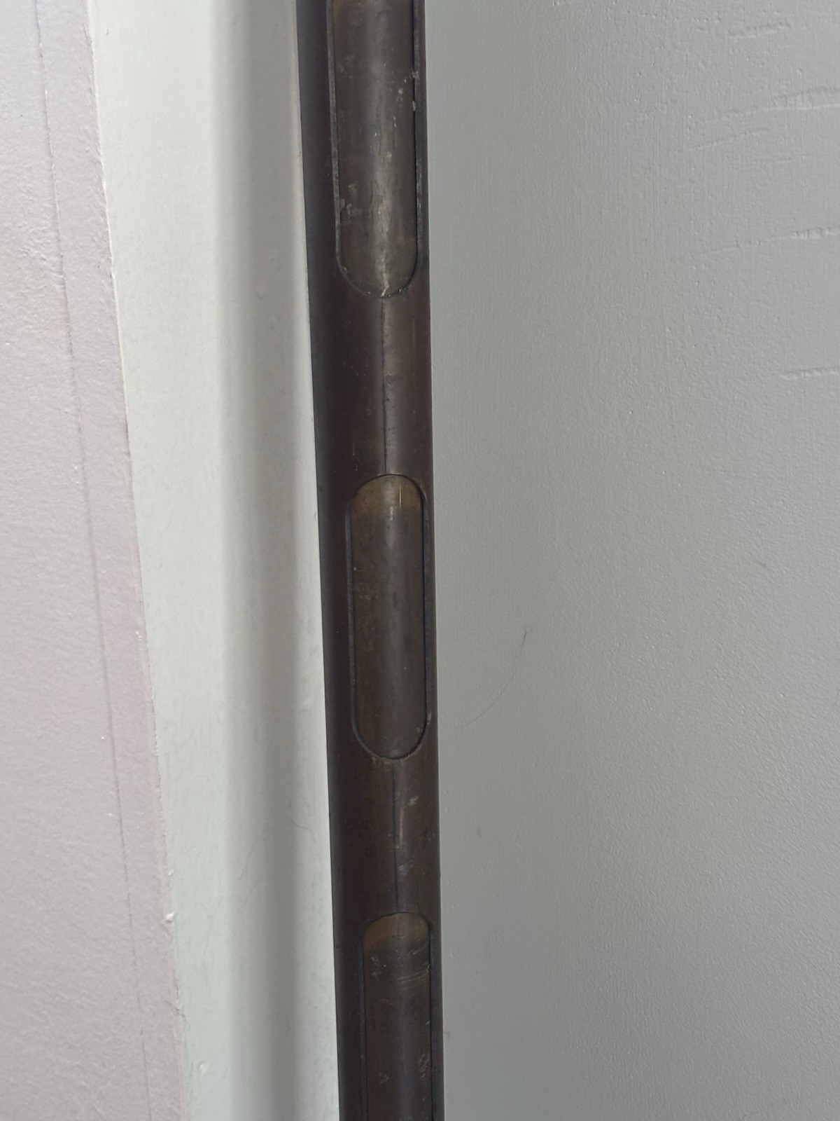Vintage Twentieth Century Brass Works Brass Grain & Seed Probe 10 Slot 63” Tall