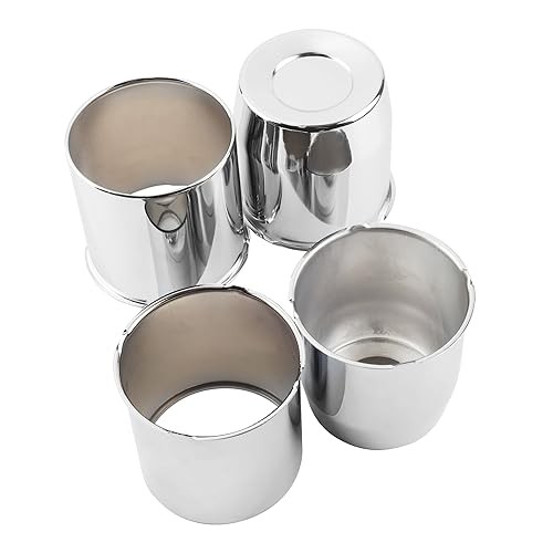 4Pcs 4.25inch Trailer Wheel 4.25″ OD (2 concave 2 open styles) Mirror Polished