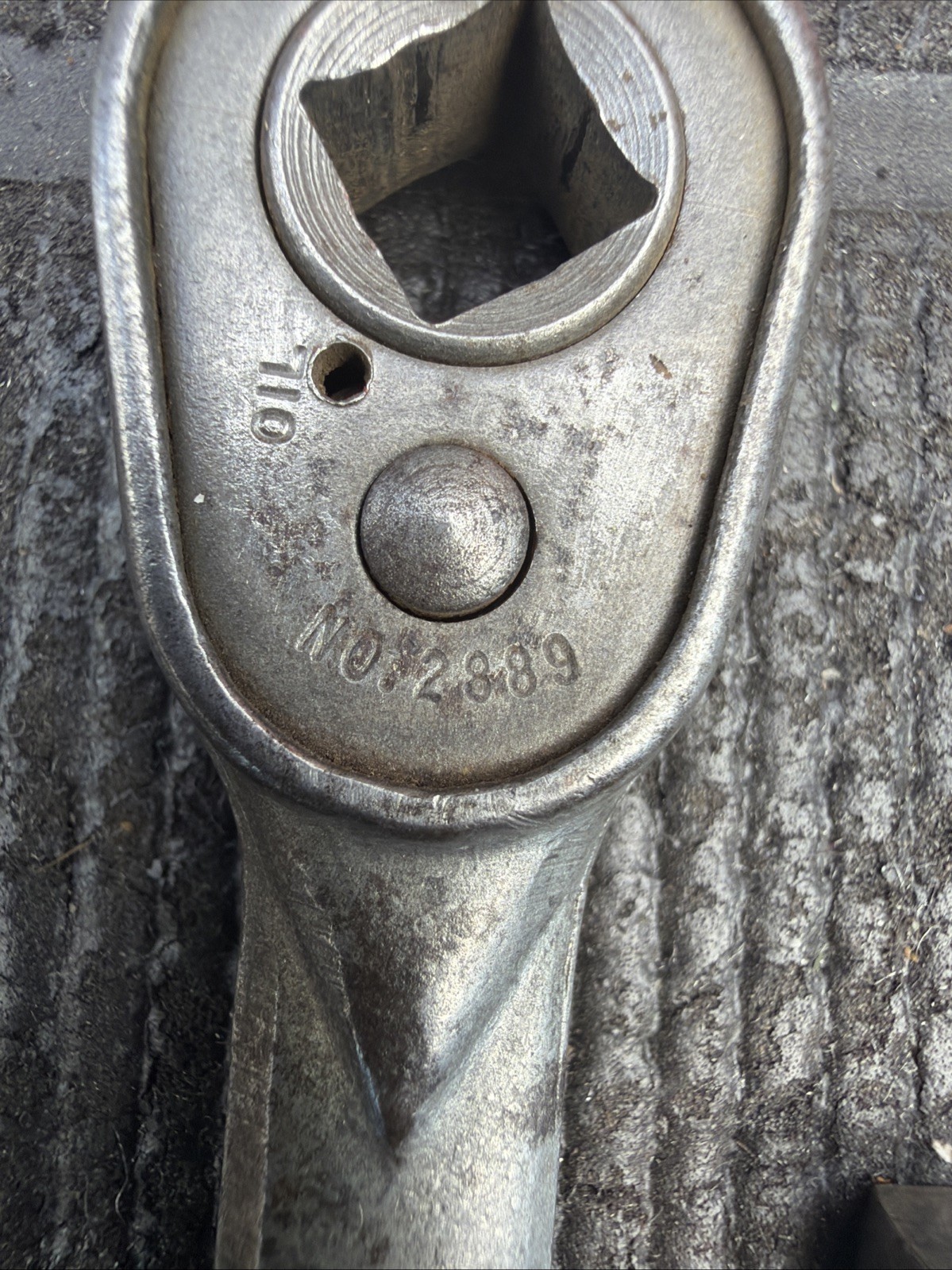 Vintage Duro Indestro Tools USA Ratchet 2889 1/4” Drive Rare Female W Plug