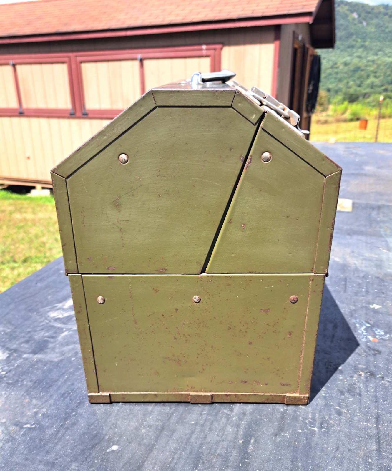 WATERLOO Olive Green Large Army Tool Box – Local Pick Up Only