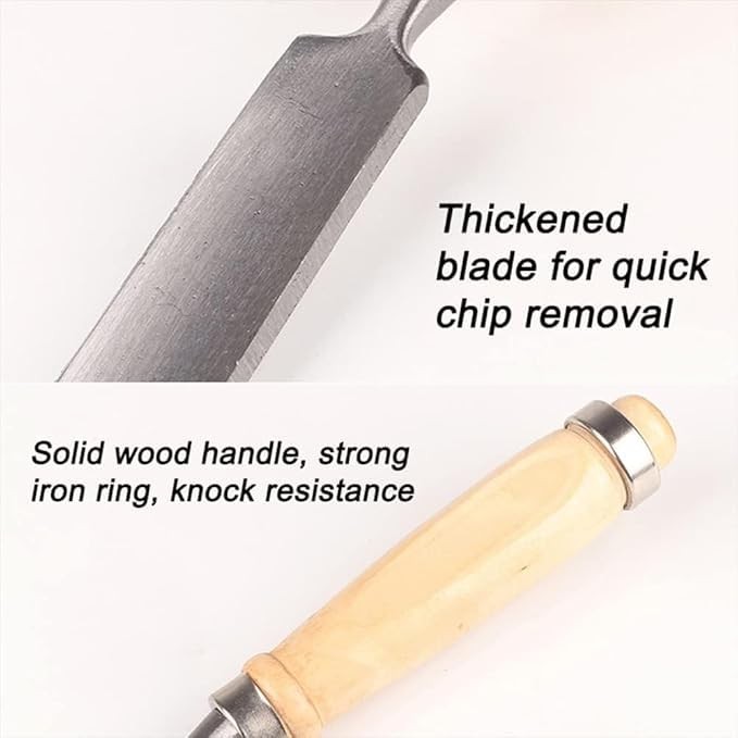 4pcs Wood Carving Gouge Chisel Set Firmer Carpenter Woodworking Tools