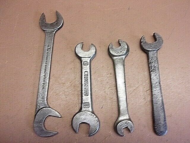 Vtg Lot of 4 Small Wrenches Billings – Barcolo – Proto – Unbranded FREE S/H!