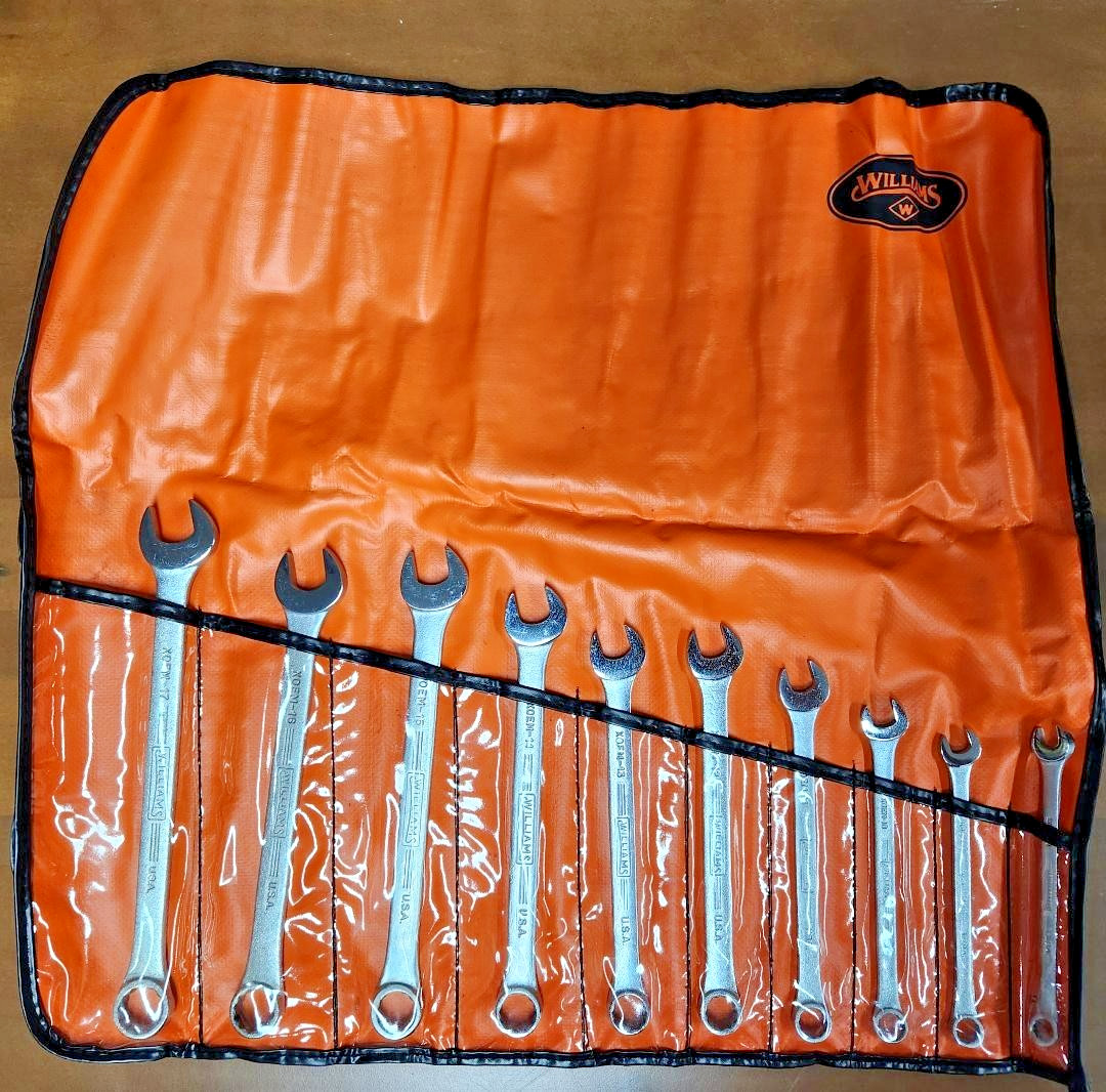 Williams Tools Superwrench VULCAN 10pc Combo Wrenches w. Roll Up Pouch Metric